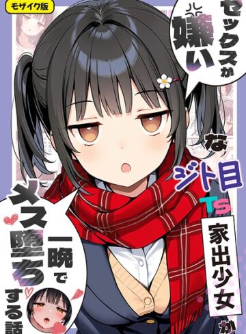 セックスが嫌いなジト目TS家出少女が一晩でメス堕ちする話 モザイク版【悪魔ほろほろ】フルカラー